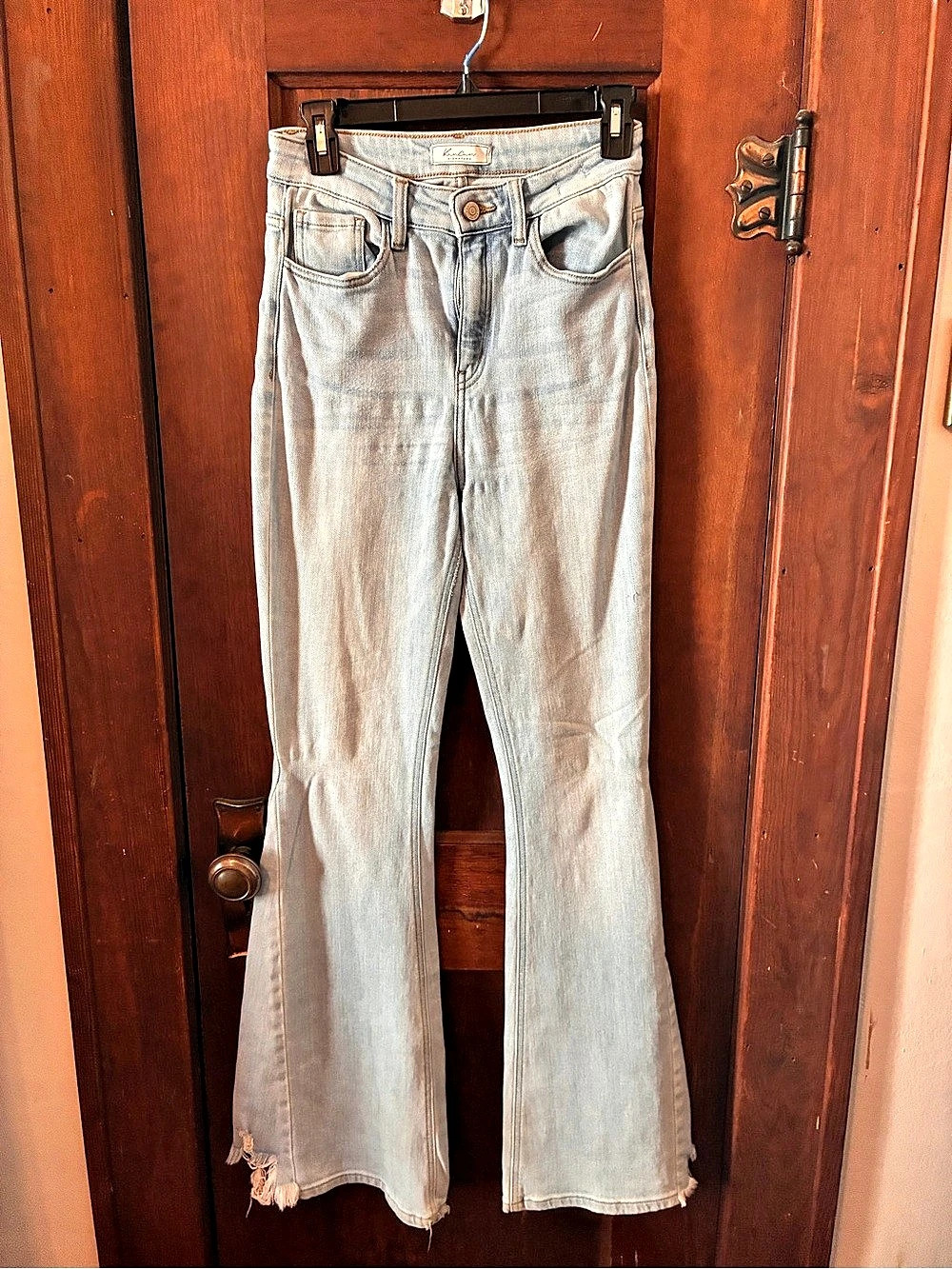 KanCan Signature Ultra High Rise Flare Jeans in Blue Waist 26